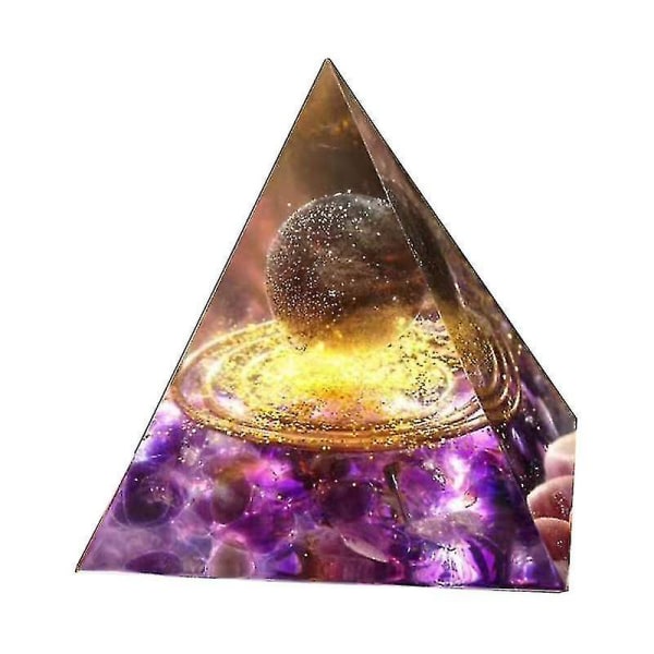 Pyramid Crystal Stone Energy Generator Healing Natural Crystal Reiki Chakra 6-03
