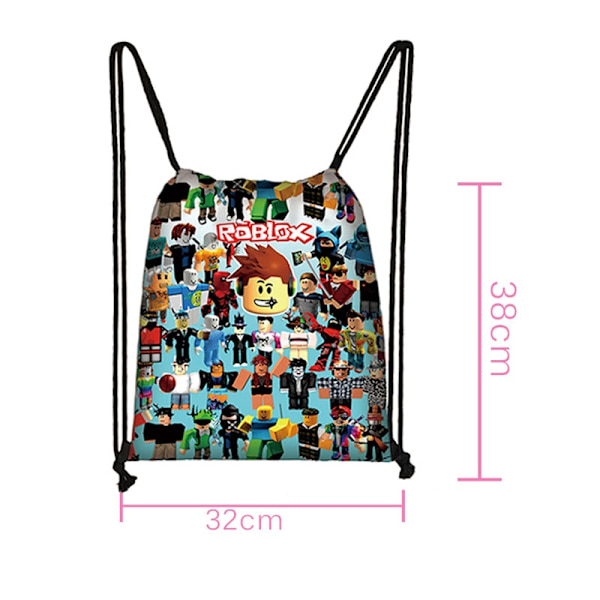 Roblox Skole Taske Unisex Black