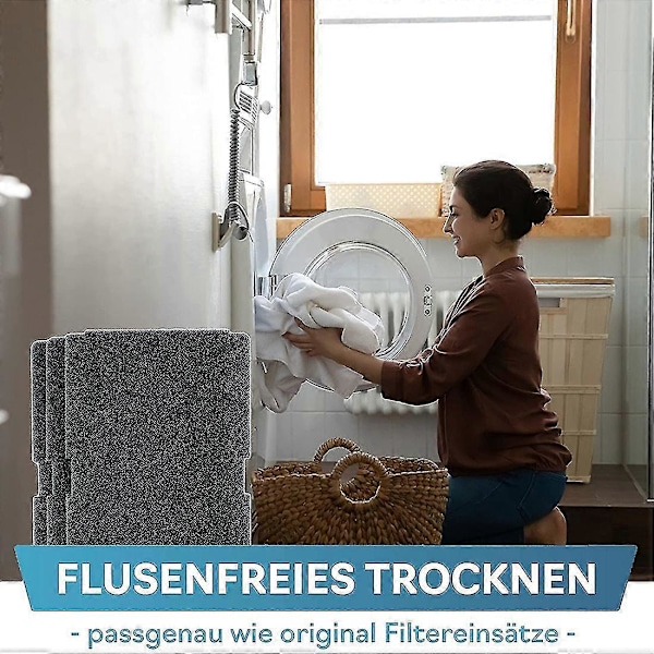10 kpl Kuivausrumpun suodatin, korvaava suodatin Beko 2964840100:lle, pölysuodatin Beko DE8635rx DS7512pa kuivausrumpulle