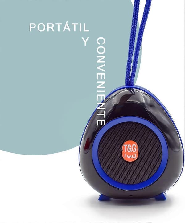 Mini Bluetooth-høyttaler Bluetooth opptil 10 meter avstand lyseblå