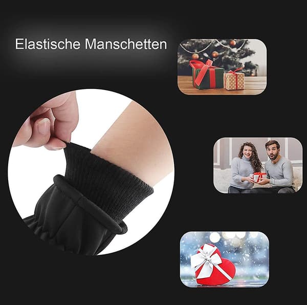 Elastiska Vinterhandskar Antiglid Cykelhandskar Vindtäta Pekskärm Style2