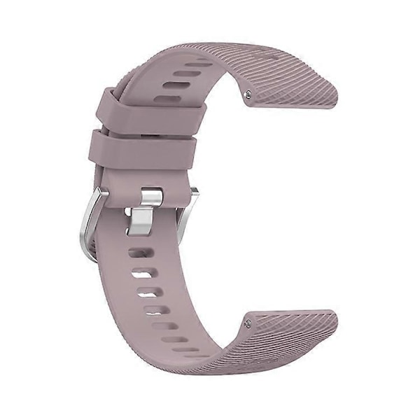 Kompatibel med Garmin Forerunner 255 / Vivoactive 4 Kryssstripet Design 22mm Universell Klokkereim Silikon Erstatningsarmbånd LightPurple