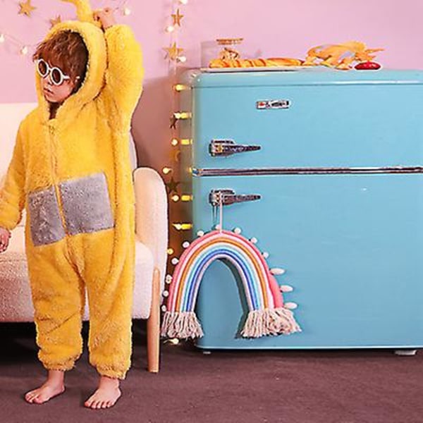Vuxen Barn Vinter Flanell Pyjamas Onesies Söta Teletubbies Pyjamas Jul Pijamas Föräldra-barn Outfits Bebisar Anime Cosplay Yellow 110-120