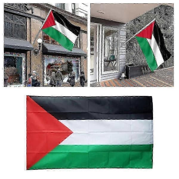 Palestina brodert flagg i polyesterduk 90*150cm