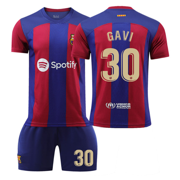 23-24 Barcelona hjemme Gaviria nr. 30 trøje uden sokker Gaviria No. 30 no socks S