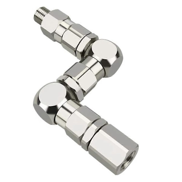 1/4 Z-tyypin nivelmaaliruisku pumpun lisävaruste 1/4 (M) X 1/4 tuumaa (F) Z-kääntö 6500PSI ruostumaton teräs
