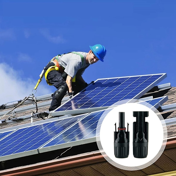 44 kpl PV-aurinkopaneeliliittimiä 1000 V 30 A avaimilla, IP67 vedenpitävät aurinkopaneelikaapeliliittimet Mal
