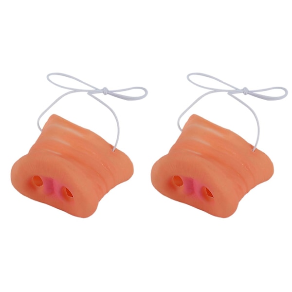 2 st Simuleringsgrisnäsor med elastiskt band Djurdräkt Mask Halloweenfest Rekvisita Kostymer