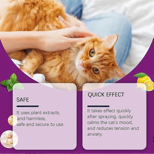 Lugnande Kattspray 60ml Feromonspray För Ångestlindring Och Träning