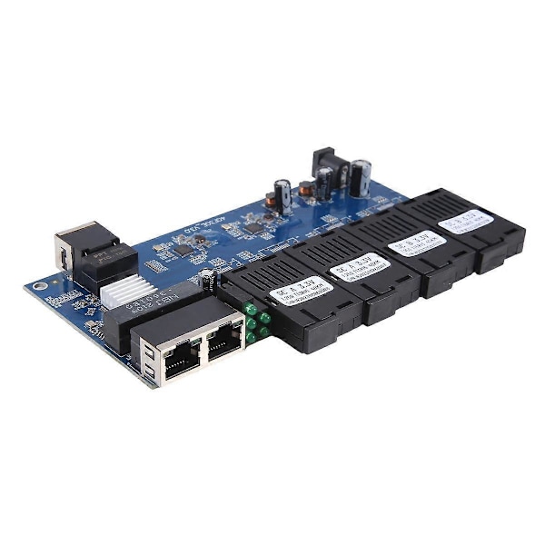 Gigabit Metro Ethernet Switch med Fiberanslutning 4X1.25G Fiber Port 3X100/1000M RJ45 Port SC Optisk Fiber S