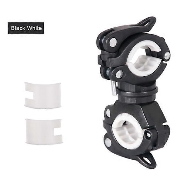 360 graders roterende sykkellys dobbel holder LED frontlykt lampe pumpe styrefeste