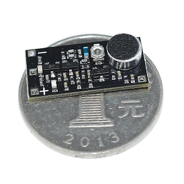 88-115MHz FM Trådløs Mikrofon Overvågningssender Modul Board Justerbar Kondensator DC 2V 9V 9mA Spænding