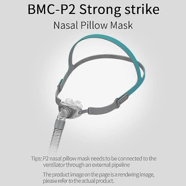 för BMC-P2 CPAP Nasal Mask med Huvudband S M L Sömnhjälp mot Snarkning