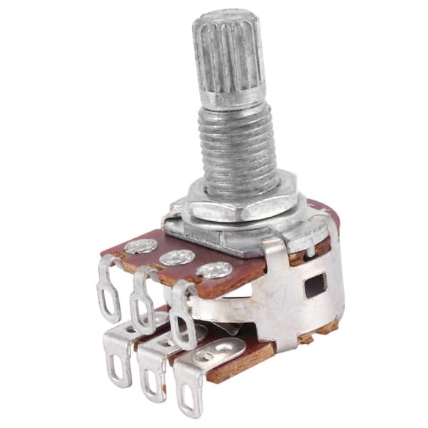 3 st Dubbel Balans Staplade Räfflade Gitarrvolym Tonkontroll Potentiometrar Switch MN2