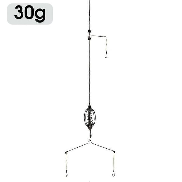 Vandmelonformet maddingbur til fiskeri Anti-snag design 30g