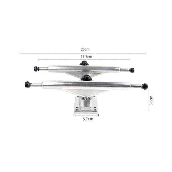 1 Par Dobbel Deck Longboard Truck 7 Tommers Skateboard Stativ Truck Gravity Casting Technology