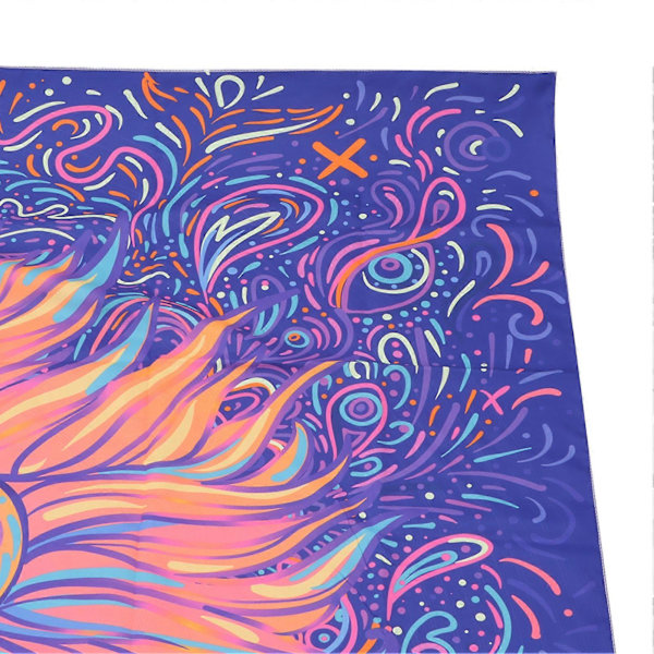 Blacklight Gobelin Dyre Stil Blød Hudvenlig Selvlysende i Mørke UV Reaktiv Gobelin til Soveværelse Fest Kontor Dyre Stil 200x150cm/78.7x59.1in