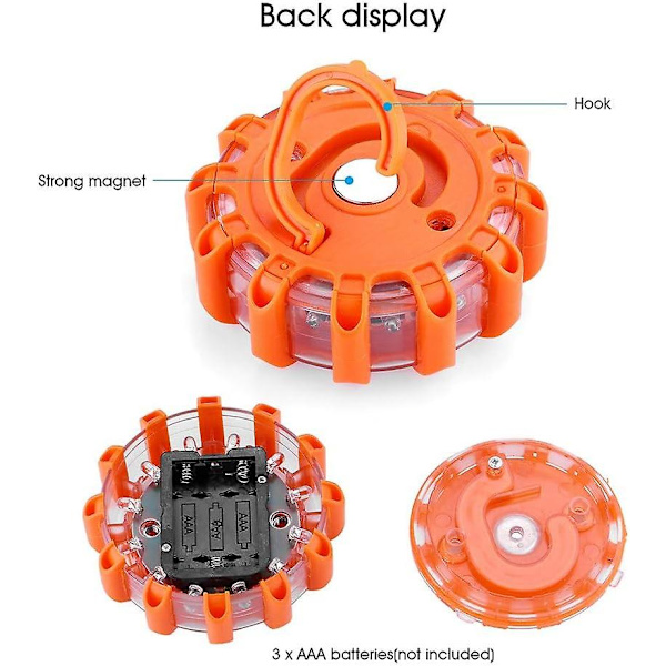 LED-paristosignaalivalo oranssina