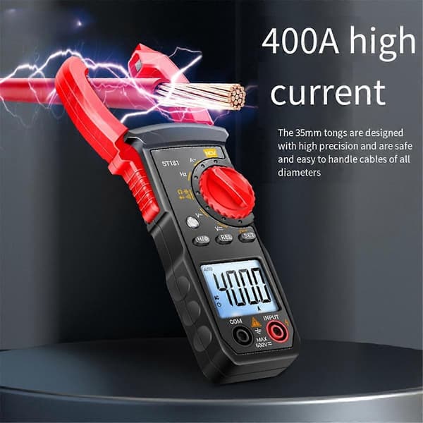 Intelligent Digital Strömtång Hög Precision Multimeter 400A AC/DC Strömtång Digital Display Ba
