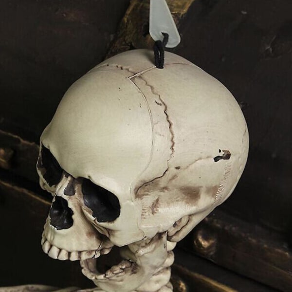 2023 Halloween-sisustus kotiin 90 cm muovinen pääkallo luuranko baariin Halloween-cosplay-luuranko Lasten kummitustalon sisustus skull