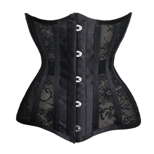 Midjetrening for kvinner Vintage Gothic Body Shaper Belte Vekttap skjede Recovery Black XL