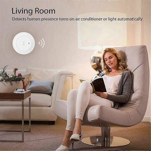 Tuya WiFi 24G MmWave Tutkan Älykäs Ihmisen Läsnäolon Ilmaisin Valaisimen Tuki Valokytkin 95-250V B