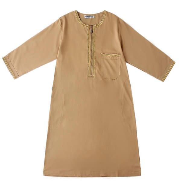 Drenge Saudi Muslim Islamisk Kaftan Camel 150CM
