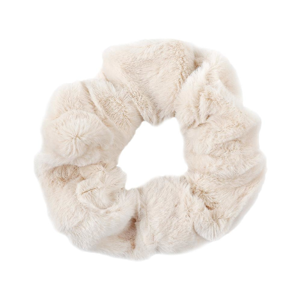 7 kpl Talvi Syksy Lämpimät Pehmeät Hiuslenkit Naisille Tytöille Söpöt Pehmoiset Joustavat Hiuslenkit 1pcs beige