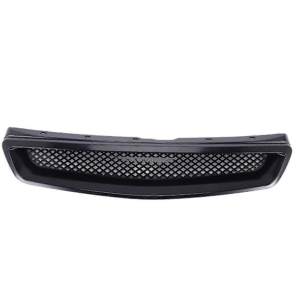 EK T-R Style Front Kofanger Hjelm Mesh Grill Racing Grill til EK DX EX LX Type R 1999-2000 Glossy Bla