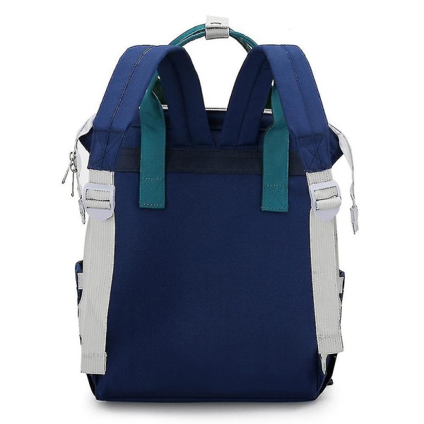 Bärbar Mode Personlighet Ryggsäck Kontrastfärg Ryggsäck Nylon Primary School Bag green