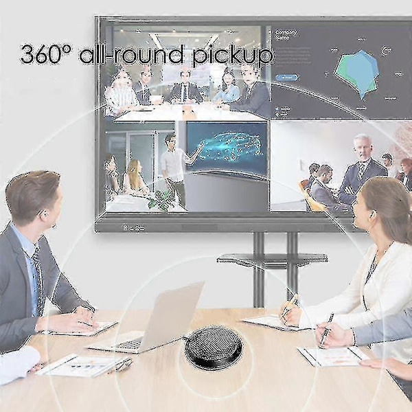 Konferenssimikrofoni Omnidirectional Kondensaattorimikrofoni 3,5 mm