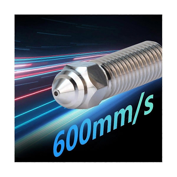 3 kpl K1-suutinsarja karkaistua terästä 600 mm/s nopea tulostus K1 / K1 Max / - 3D-tulostimelle, musta