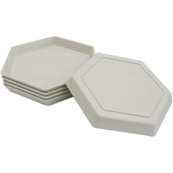 5 kpl Premium jälkiruokalautanen, 17 x 15 cm Uudelleenkäytettävät alkupalalautaset
