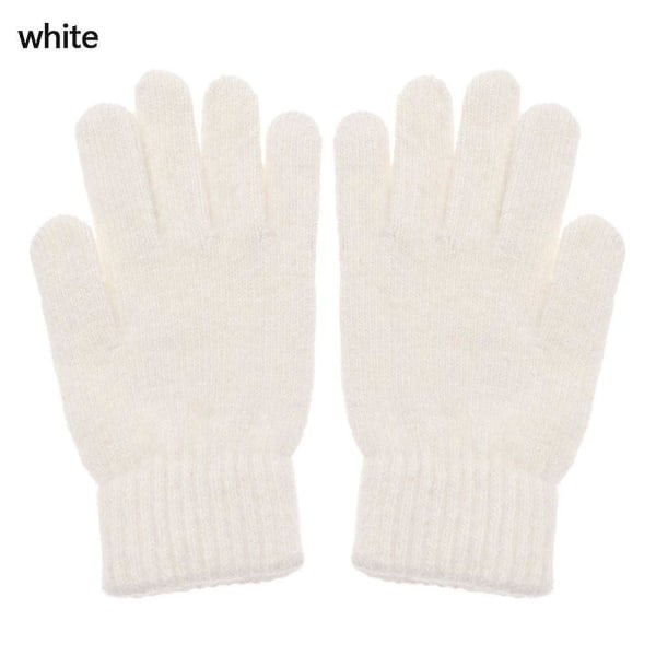 1 par Vinter Elastiska Ull Cashmere Cykelkörhandskar Fullfingerhandskar S-l L