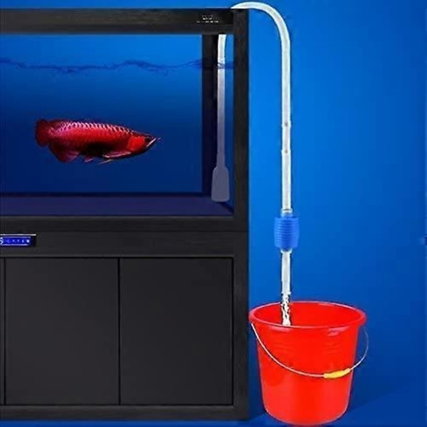 Hevert for akvariumsrengjøring, 145cm håndpumpe for akvarier og fisketanker - Manuell mating for pumping av akvarie- og fisketankvann