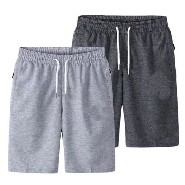 Cargo-shortsit, joustava vyötärö, ohuet, väljät, taskulliset, kiristysnyörilliset cargo-shortsit Dark Gray M