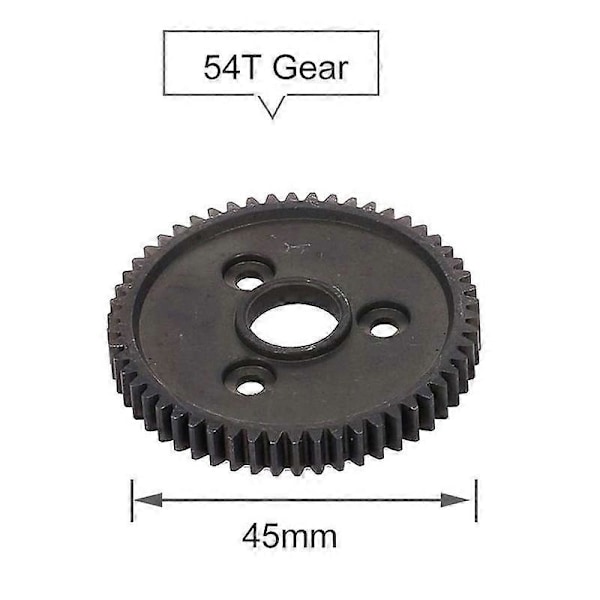 Karkaistu teräs metallinen kannuspyörä 54T 32P 3956 RC 1/10 Slash -malliin