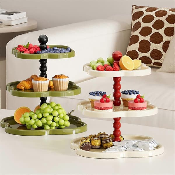 Retro Smykkestativ Fruktskål Dessertdisplay A