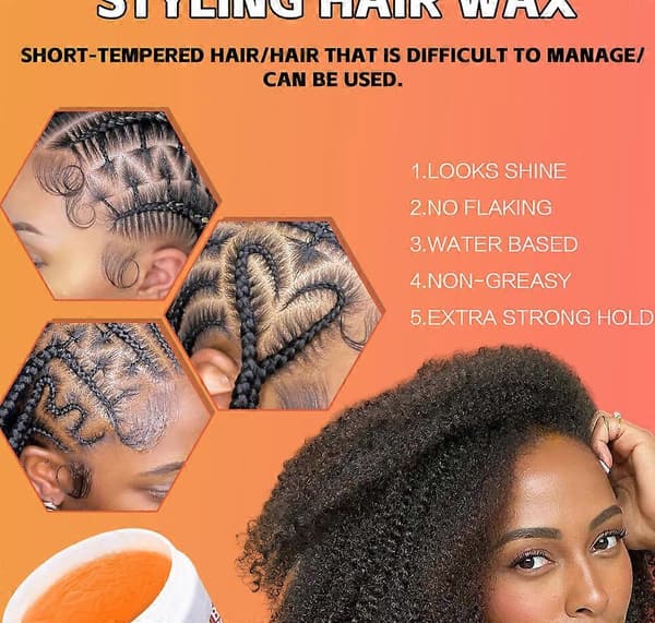 Braid GelExtreme Hold, High ShineFrizz & Flake-Free Edge Control With Olive OilSlick & Style Braids 2pcs