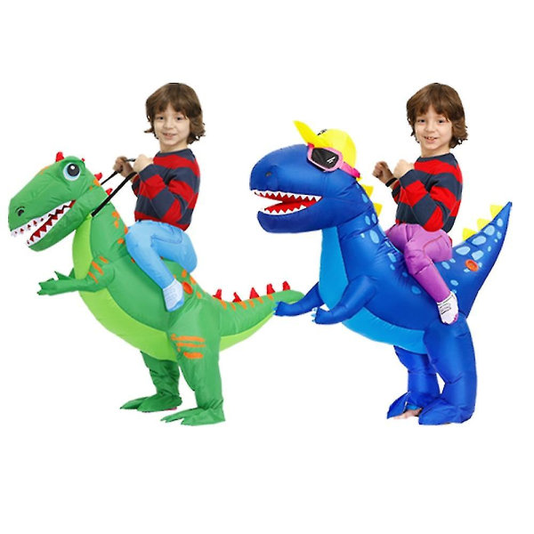 Børne Karneval Dinosaur Oppustelig Kostume Til Drenge Piger Enhjørning Halloween Cosplay Kjole Julefrokost Kostumer Dragter Red 80-120cm