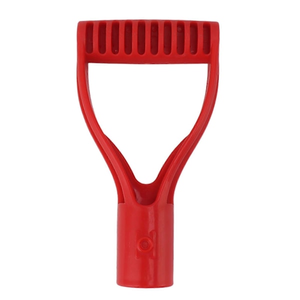 Rött Spadhandtag Plast 32mm Innerdiameter D-Grepp Handtag Spadhandtag Ersättning för Snöskyffel Grävning Krattning