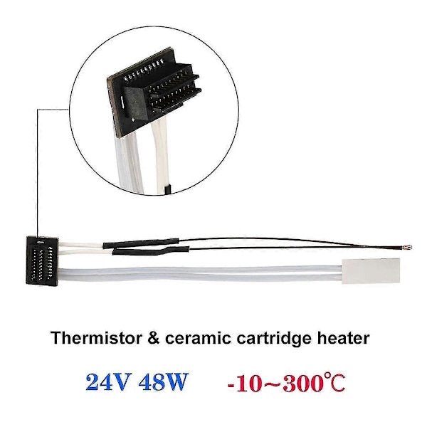 Termistor Keramik til P1P P1S 24V 48W Varmerør til 3D-print Termistor Hotend-Yvan