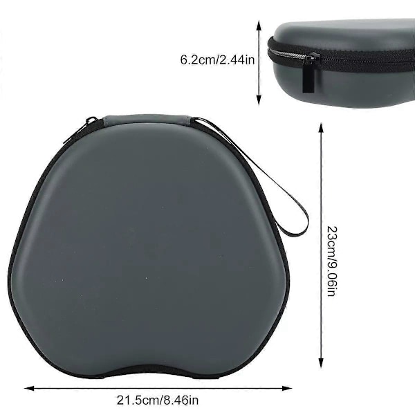 Airpods Max förvaringsväska (grå), handväska förvaring Airpods Max hörlursfodral i PU-läder