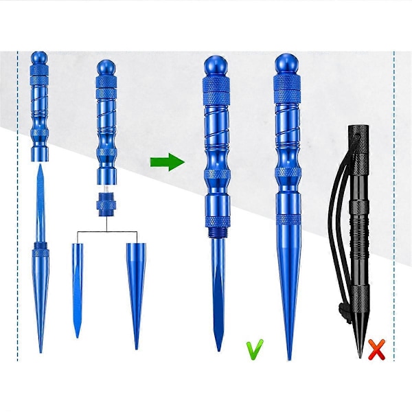 Paracord-solmuntekotyökalut Nyöritysneulat Paracord-työkalut DIY-kutomiseen Nyöritysompeluneulat ja Sileä