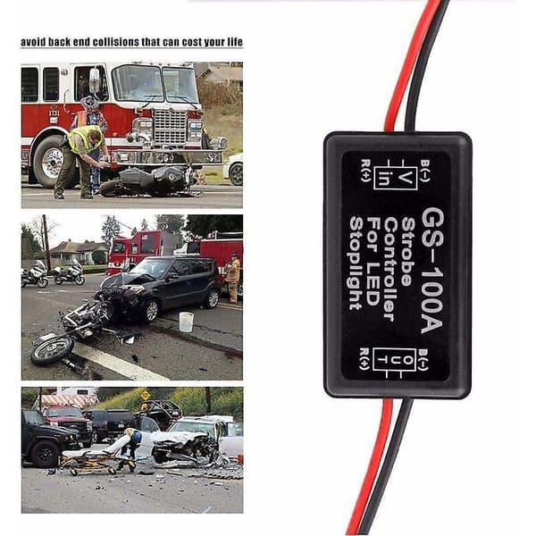 2 st LED Flash Strobe Controller Bromsljus Blinkers Bromsljus Strobe Modul För Motorcyklar Bilar Lastbilar (Endast För LED)