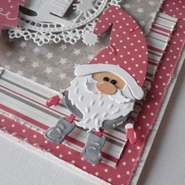 Jul Tomte Metall Skärande Dies Stenciler För Diy Scrapbooking
