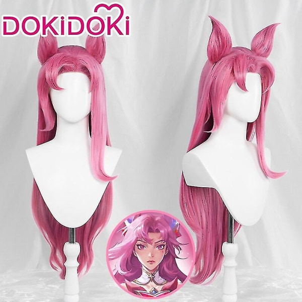 Nopea toimitus Dokidoki-r Game Lol Cosplay League Of Legends Kaisa Star Guardian -asu Star Guardian Kaisa -asu Cosplay Peruukki Plus Size Wig L