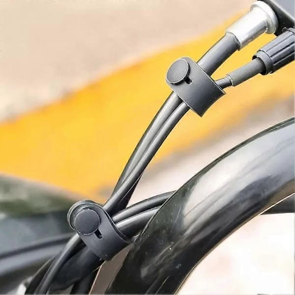 10 stk. motorcykel strømkabelbinder, fastgørelseskabel, ledningsnetbinder