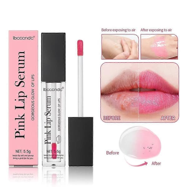 1*Leppereparasjon Leppelysende Serum Plumper Fader Leppelinjer Varig Lang Leppe |UK]