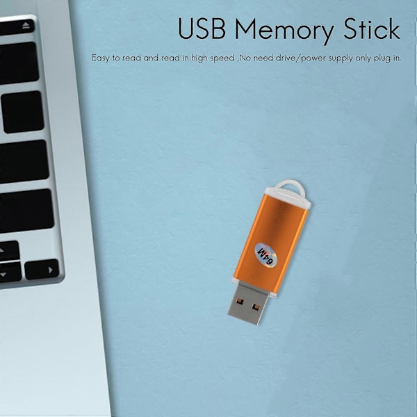 USB Memory Stick Flash Pen Drive U Disk til PS3 PC TV Farve: Gylden kapacitet: 64MB